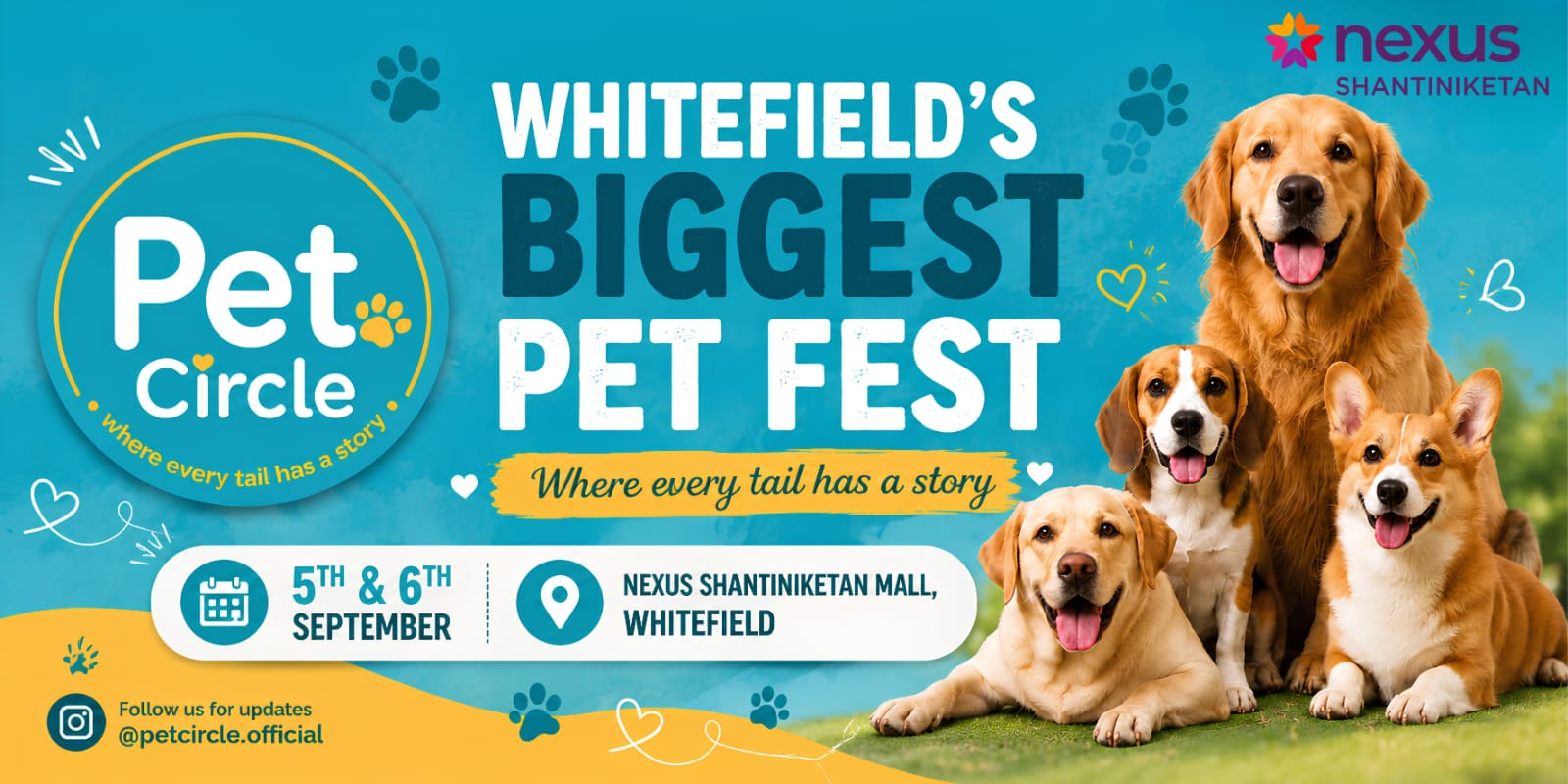 Whitefield's Biggest Pet Fest at Nexus Shantiniketan